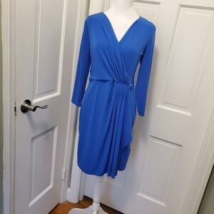 Michael Kors Blue Knit Women's Dress Size Small, classic, wedding Guest